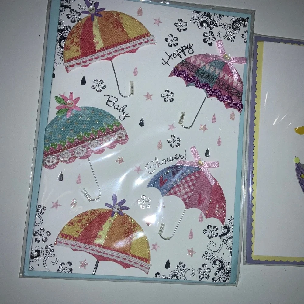 Papyrus set of 2 Baby Shower greeting cards with envelopes New